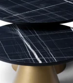 vovvahome Luna Yan Sehpa - Altın - Görsel 3