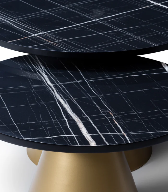 vovvahome Luna Yan Sehpa - Altın - Görsel 3