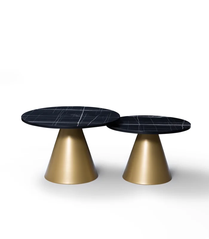 vovvahome Luna Yan Sehpa - Altın - Görsel 2