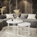 vovvahome İsabella Orta Sehpa - Beyaz | Beyaz