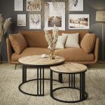 vovvahome İsabella Orta Sehpa - Meşe | Siyah