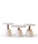 vovvahome Marrion 3lü Orta Sehpa Takımı - Bej - Görsel 3