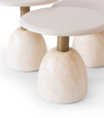 vovvahome Marrion 3lü Orta Sehpa Takımı - Bej - Görsel 5