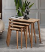 vovvahome Luci 4lü Zigon ve Orta Sehpa Takımı - Meşe - Görsel 2