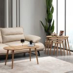 vovvahome Moon 4lü Zigon ve Orta Sehpa Takımı - Meşe