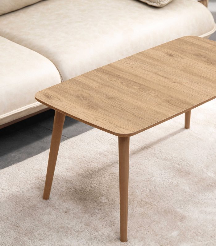 vovvahome Luci 4lü Zigon ve Orta Sehpa Takımı - Meşe - Görsel 5