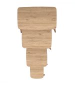 vovvahome Luci 4lü Zigon ve Orta Sehpa Takımı - Meşe - Görsel 6